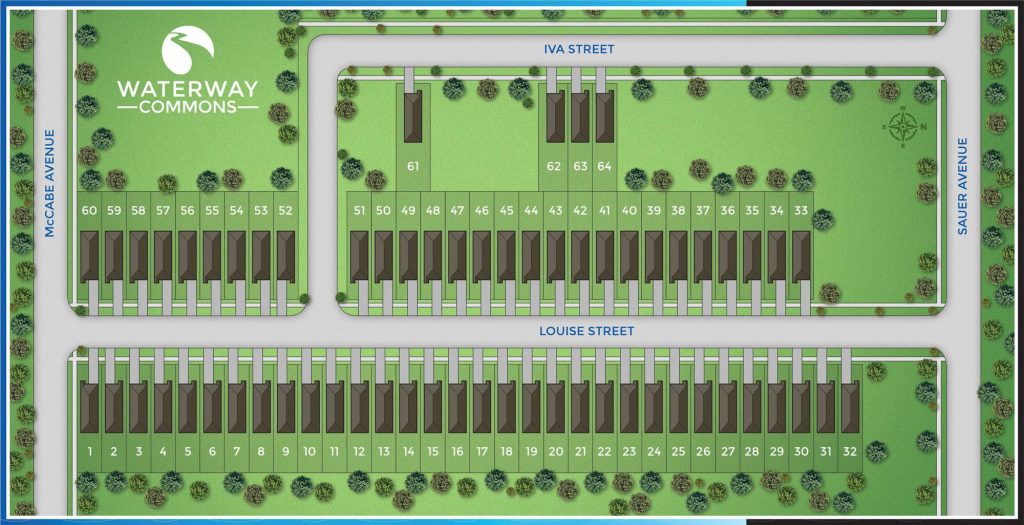 Waterway Commons Community Siteplan